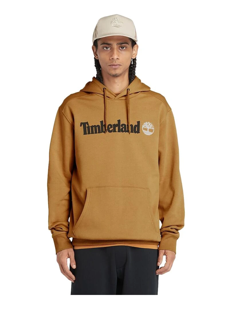 Sweat à Capuche Timberland Linear Logo   Marron