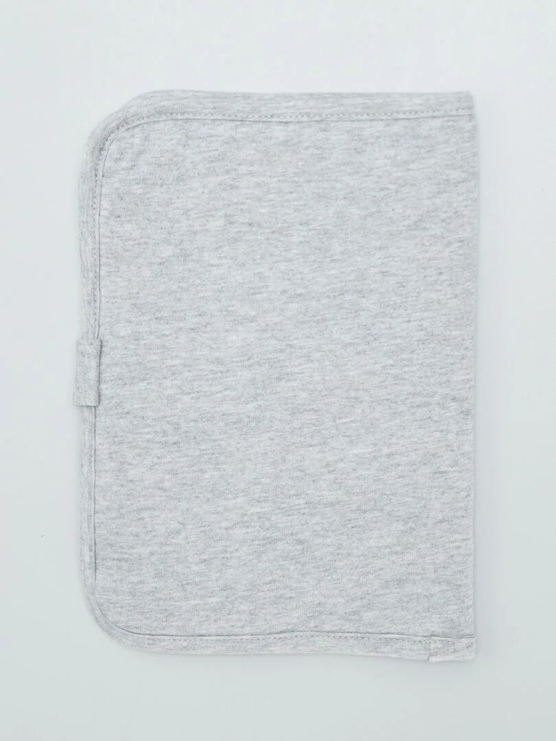 Protège carnet chiné 'chat'   Gris