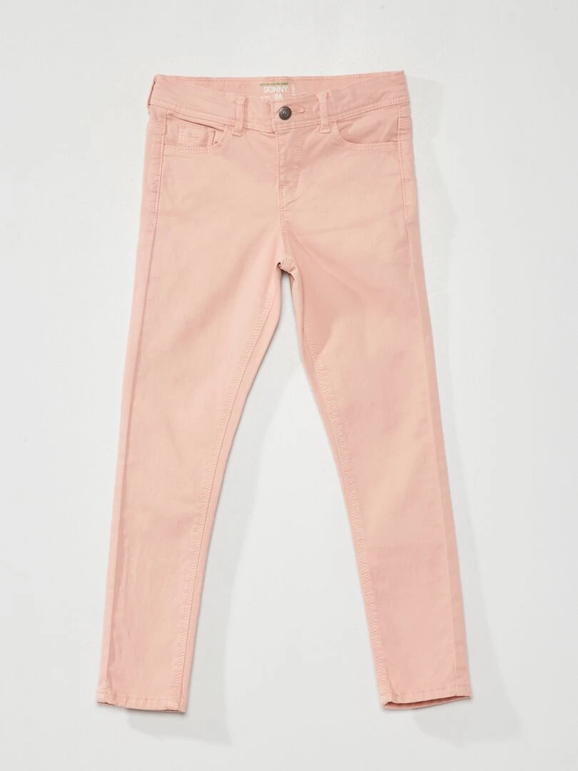 Jean skinny 5 poches rose