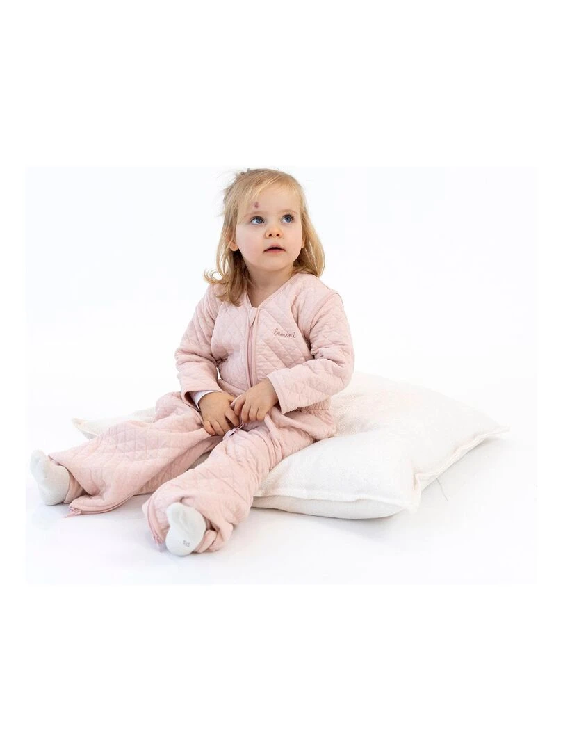 Bemini Gigoteuse  jambes séparables Pady quilted jersey   Rose clair