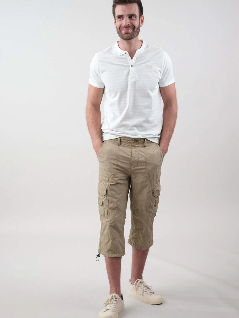 Bermuda homme en popeline 'Deeluxe' Beige