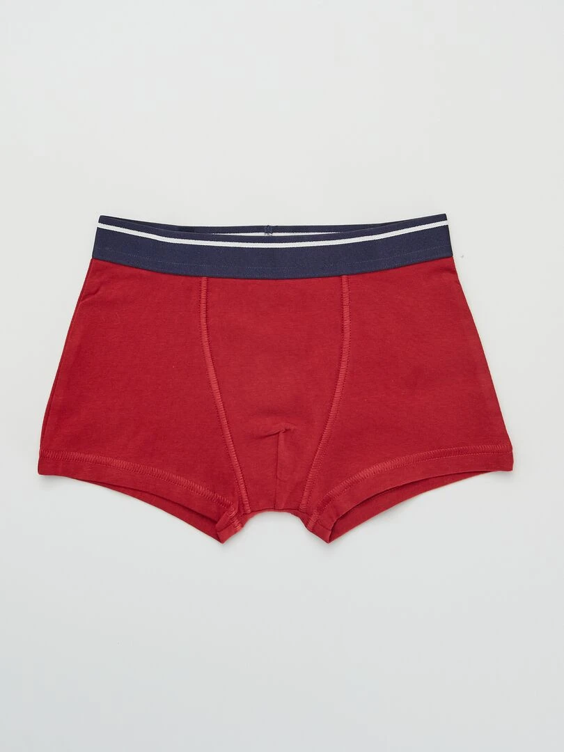 Lot de 3 boxers Gris/blanc/rouge