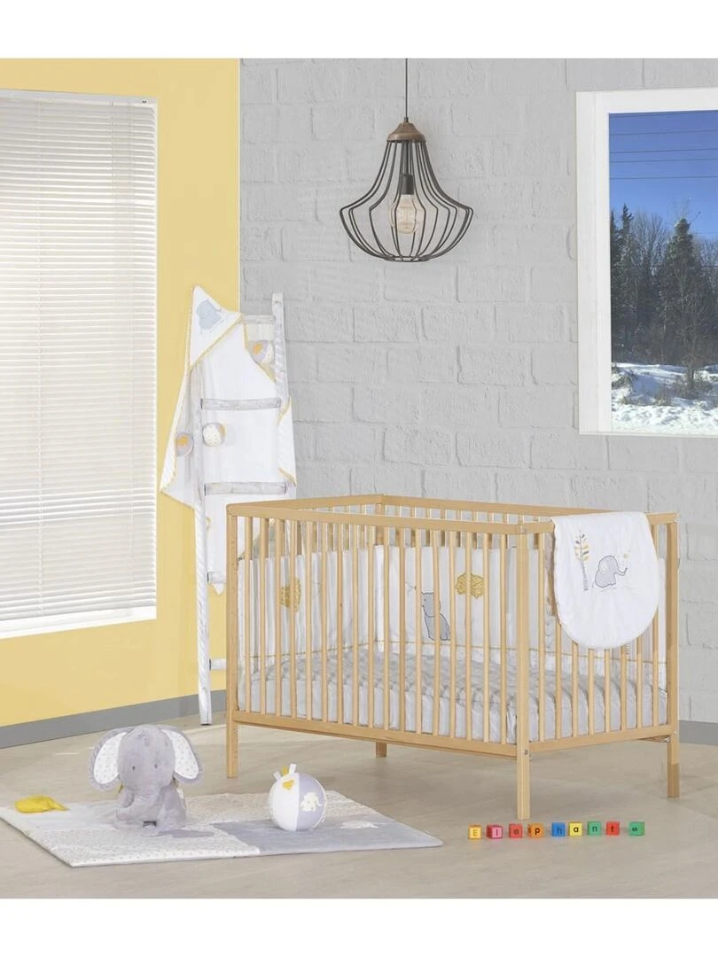 Lit bébé FIRST   BABYPRICE   Marron