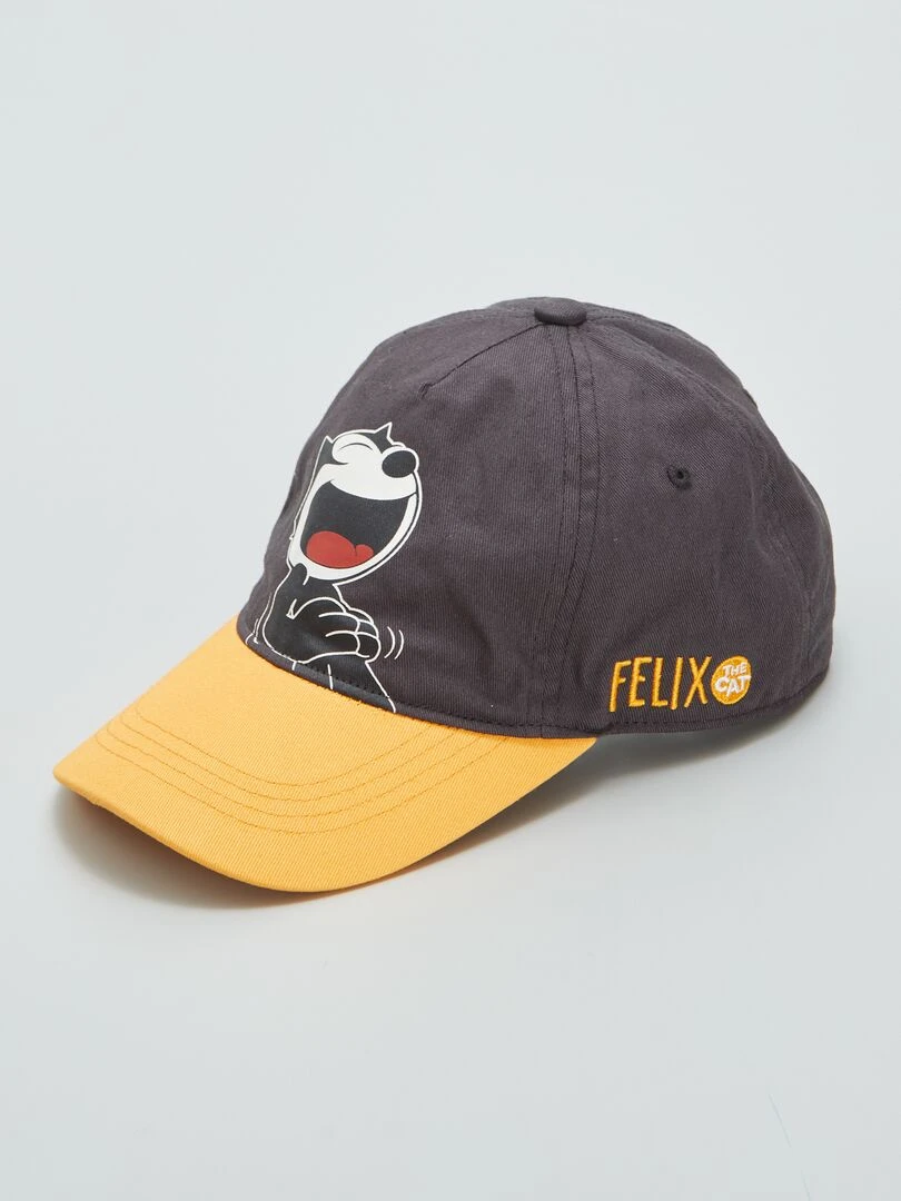 Casquette 'Félix le chat' Noir