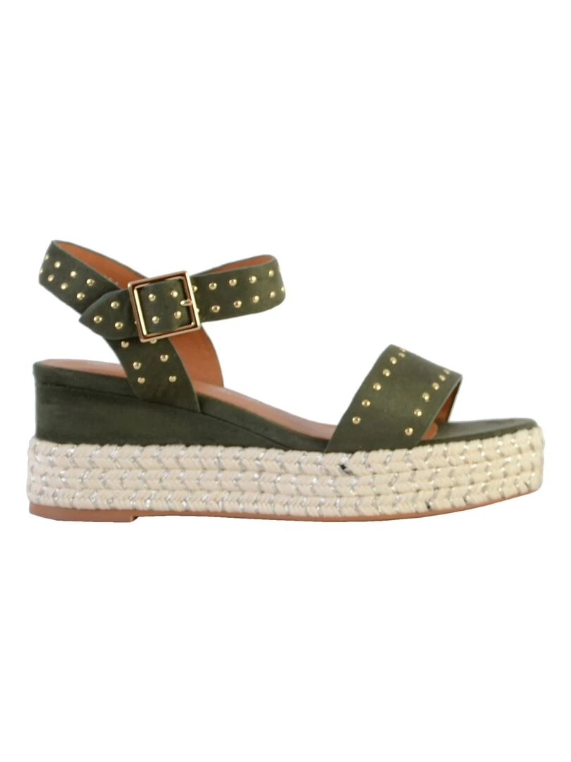 Sandale compensée The Divine Factory*   Vert