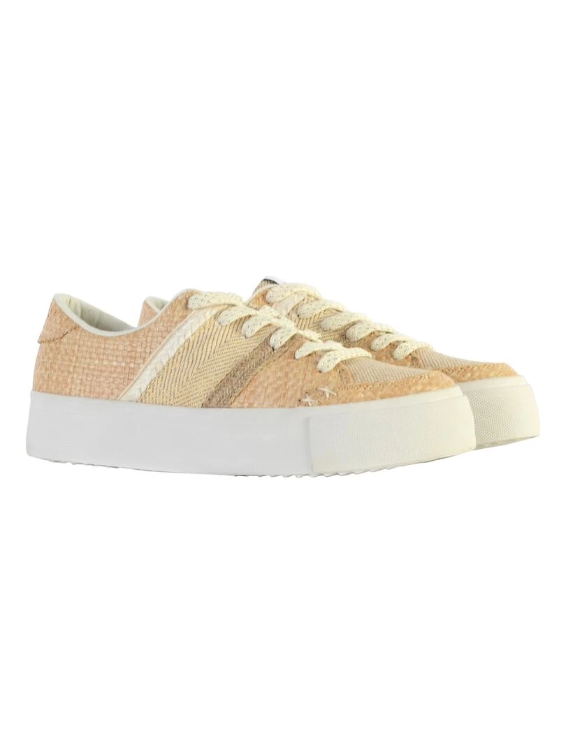 Basket à Lacet Desigual Street Natural   Beige