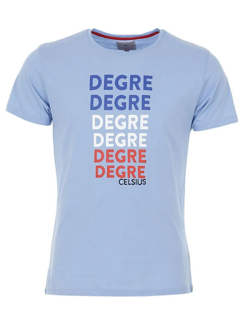 T shirt manches courtes homme CEGRADE DEGRE CELSIUS Bleu clair