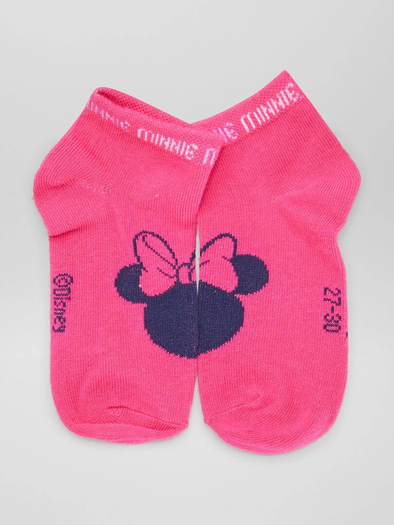 Lot de 3 chaussettes 'Minnie'   Rose/violet