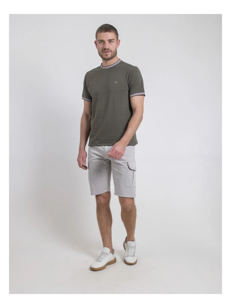 T shirt col rond NOPILIAS   Kaki