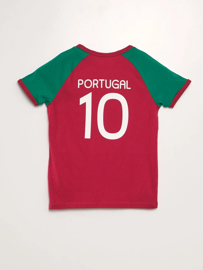 T shirt sport 'Equipe du Portugal' Rouge