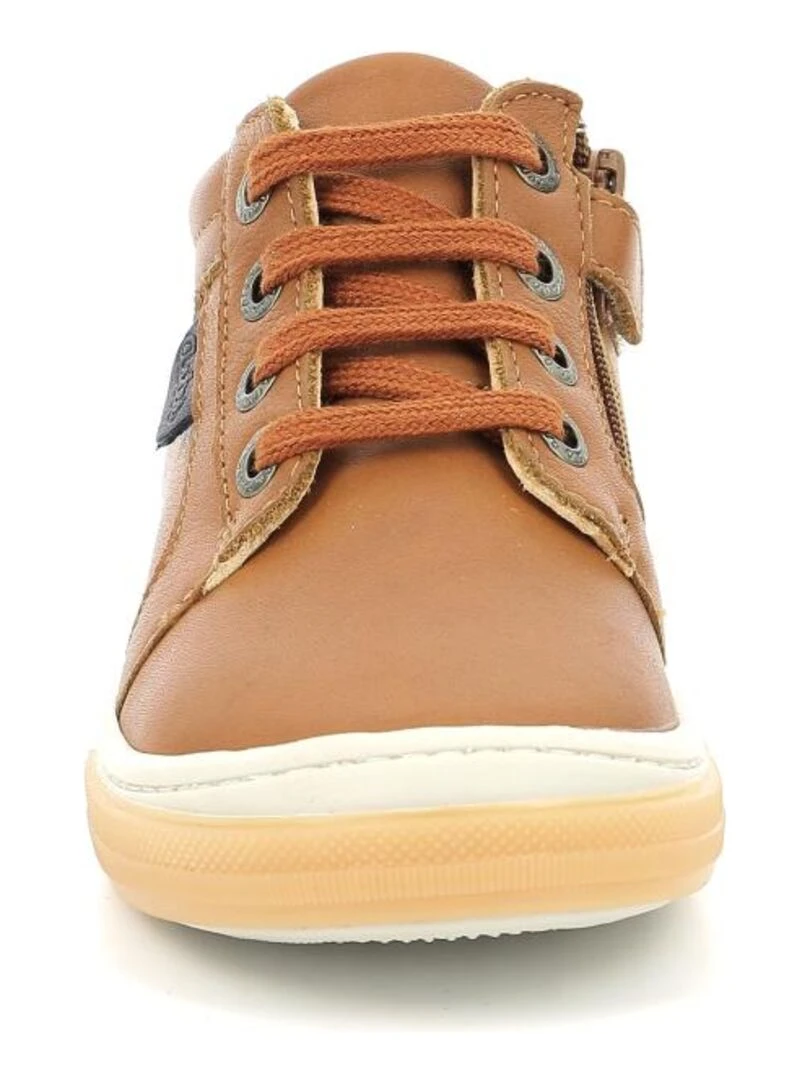 Sneakers hautes Cuir Caboat   Marron
