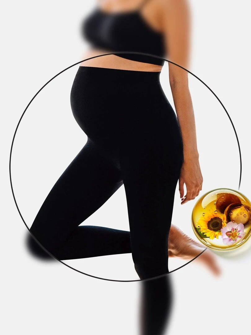 LEGGING GROSSESSE ANTI VERGETURE Noir