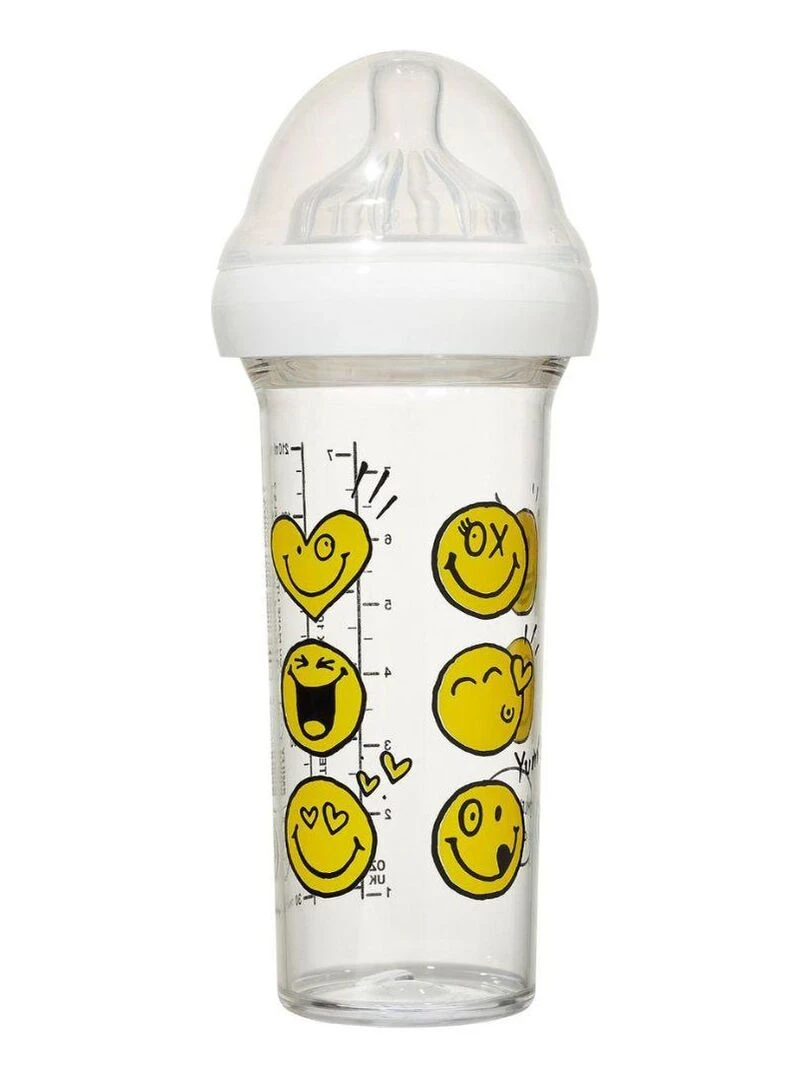 Biberon anti colique X Smiley (210 ml) Jaune