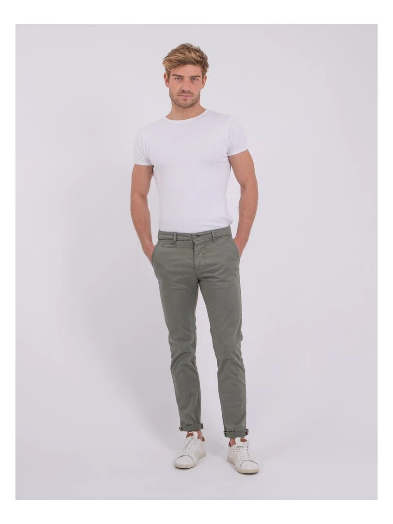 Pantalon chino CALES   Kaki