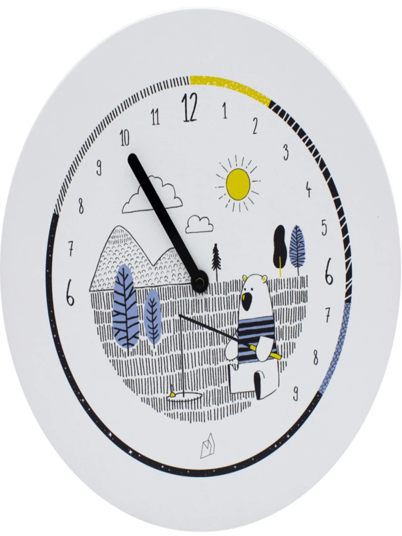 Horloge Formidable Éducative Ours Et Ses 20 Aimants N/A
