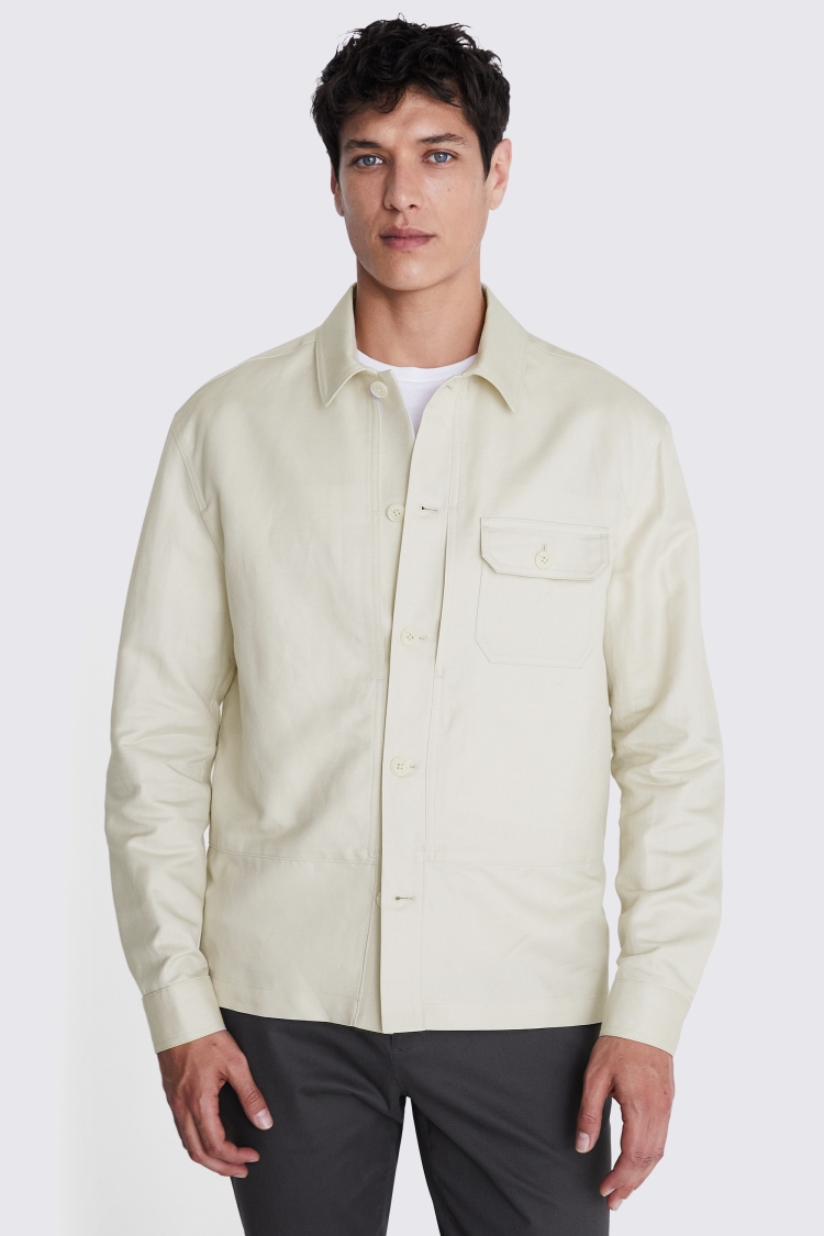 Navy Denim Three Pocket Shacket   Buy Online at Moss