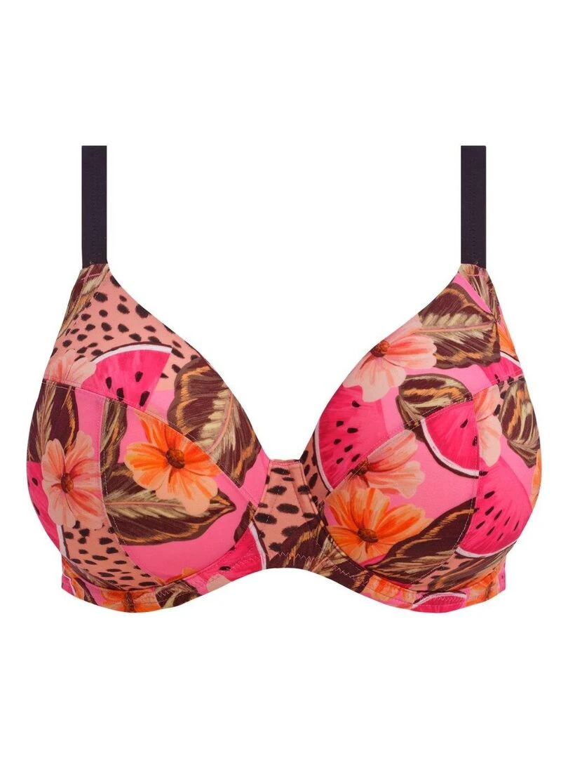 Haut de maillot grande taille Cabana Nights   Rose