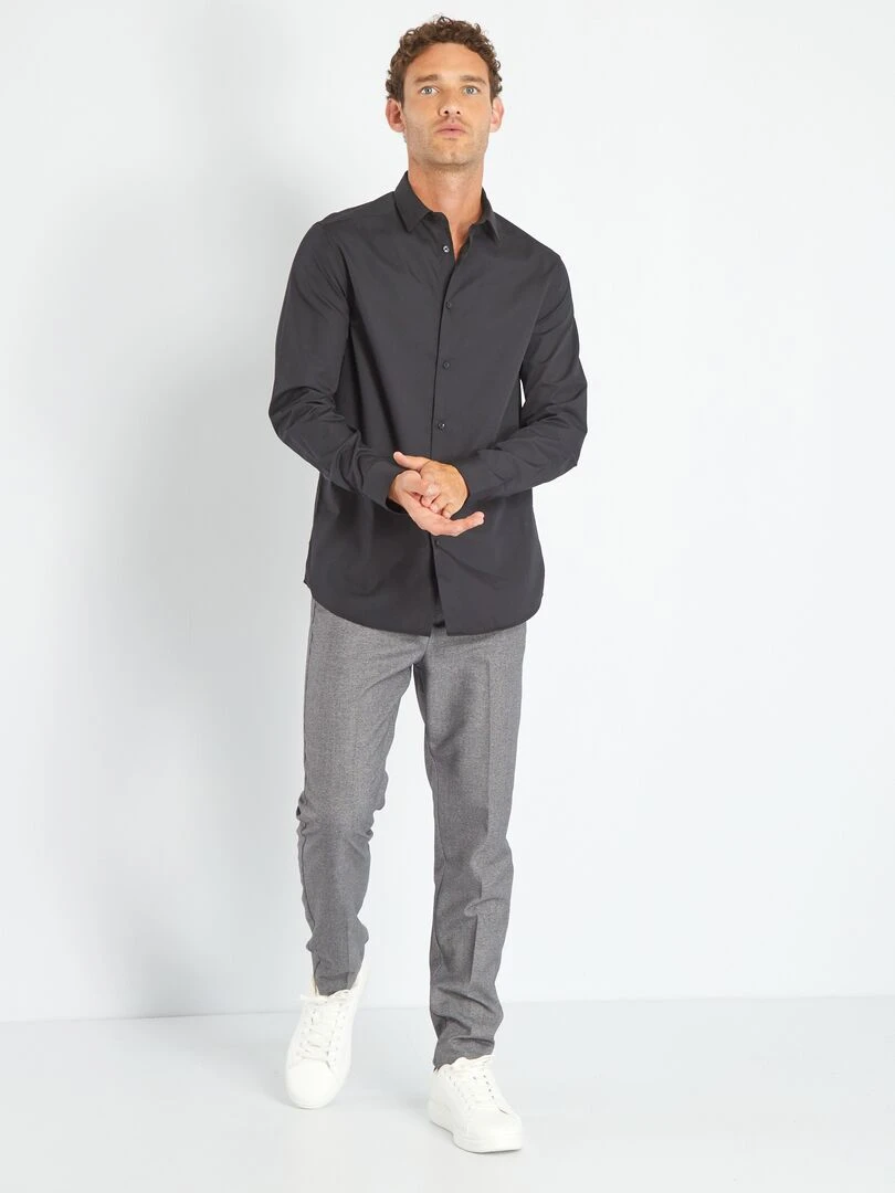Chemise droite noir