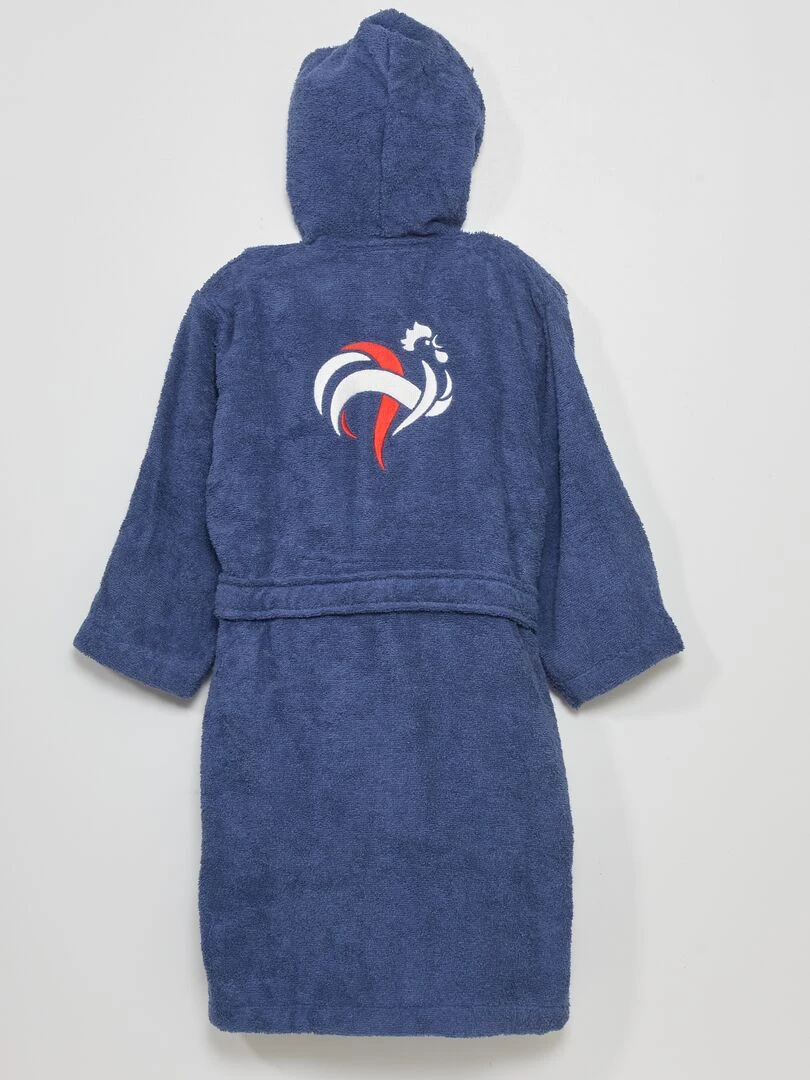 Peignoir avec capuche 'FFF'   bleu