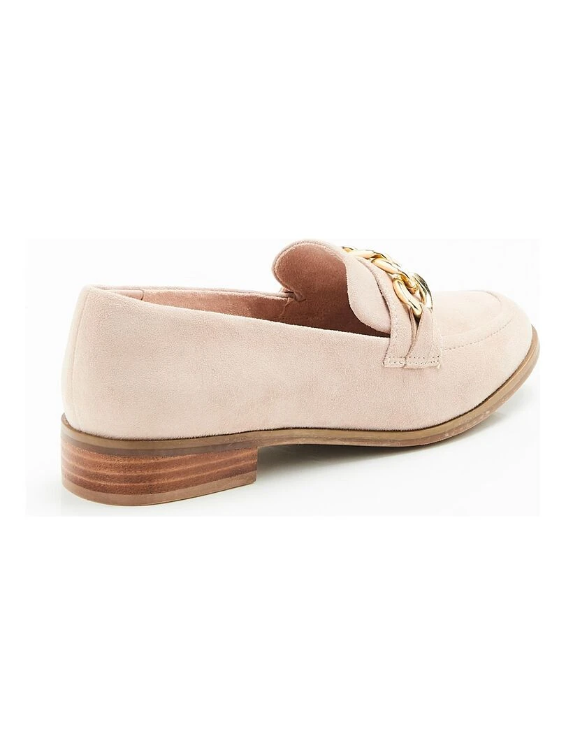 Mocassins aspect nubuck avec boucle   Damart   Taupe