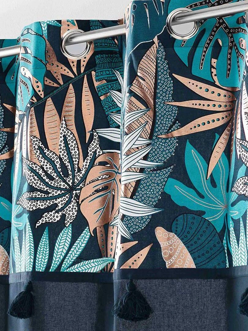 Rideau Alianor Top   Bleu