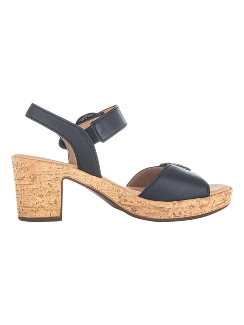 Sandale à Talon Cuir Gabor Nappa Noir