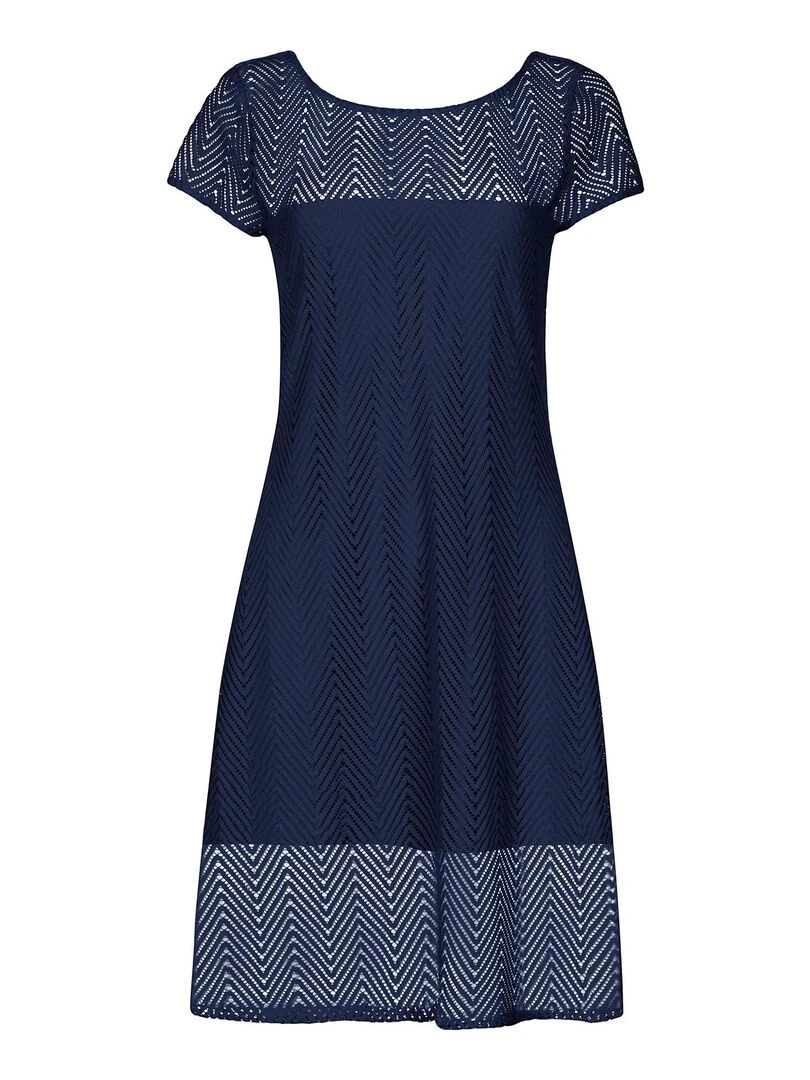 Robe estivale manches courtes Santorini   Bleu