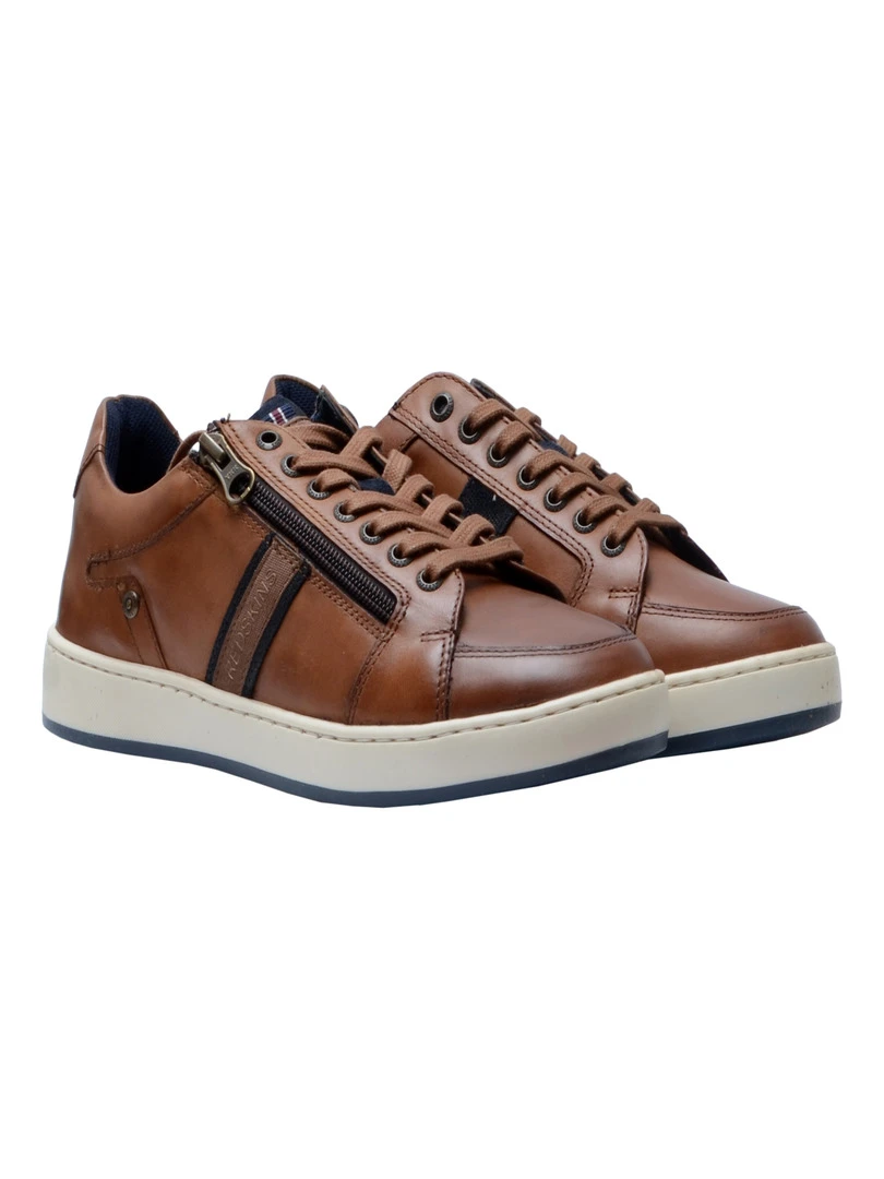 Basket Cuir Redskins Marial   Bleu