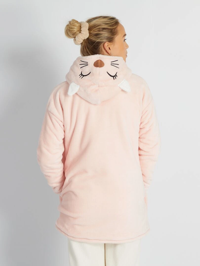 Sweat en maille peluche   Rose