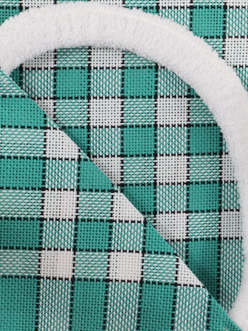 Lot de 2 bavoirs coton carreaux vichy CLEAN KID Vert