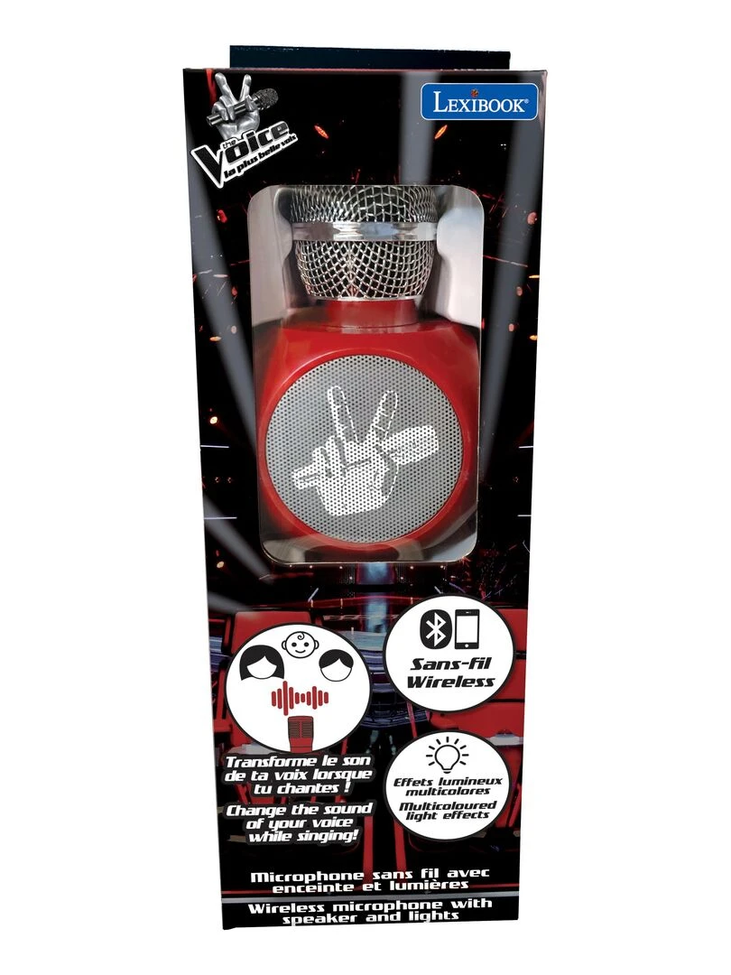 Micro Karaoké Sans Fil Avec Enceinte Bluetooth® Intégrée The Voice  Fonction Changement De Voix   N/A