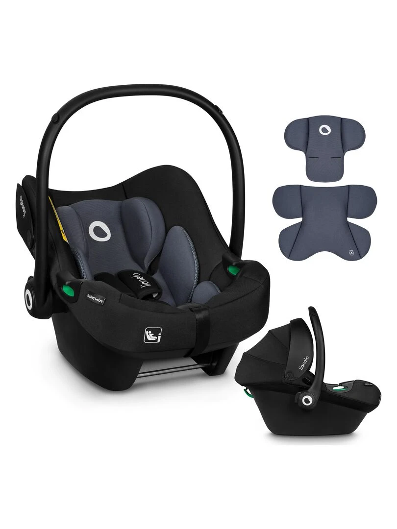 Siège auto bébé LIONELO Astrid i Size De 0 à 13 Kg Groupe 0+ Noir Gris