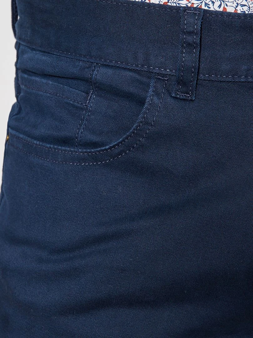 Jean slim 5 poches   L32   bleu marine