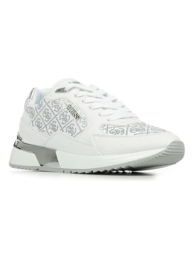 Baskets Guess Moxea 10 Blanc Argenté