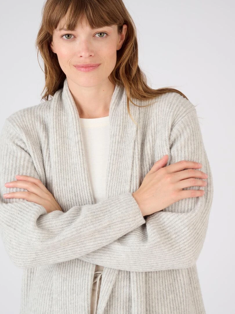 Gilet long Thermolactyl Happy D. by Damart Gris chiné