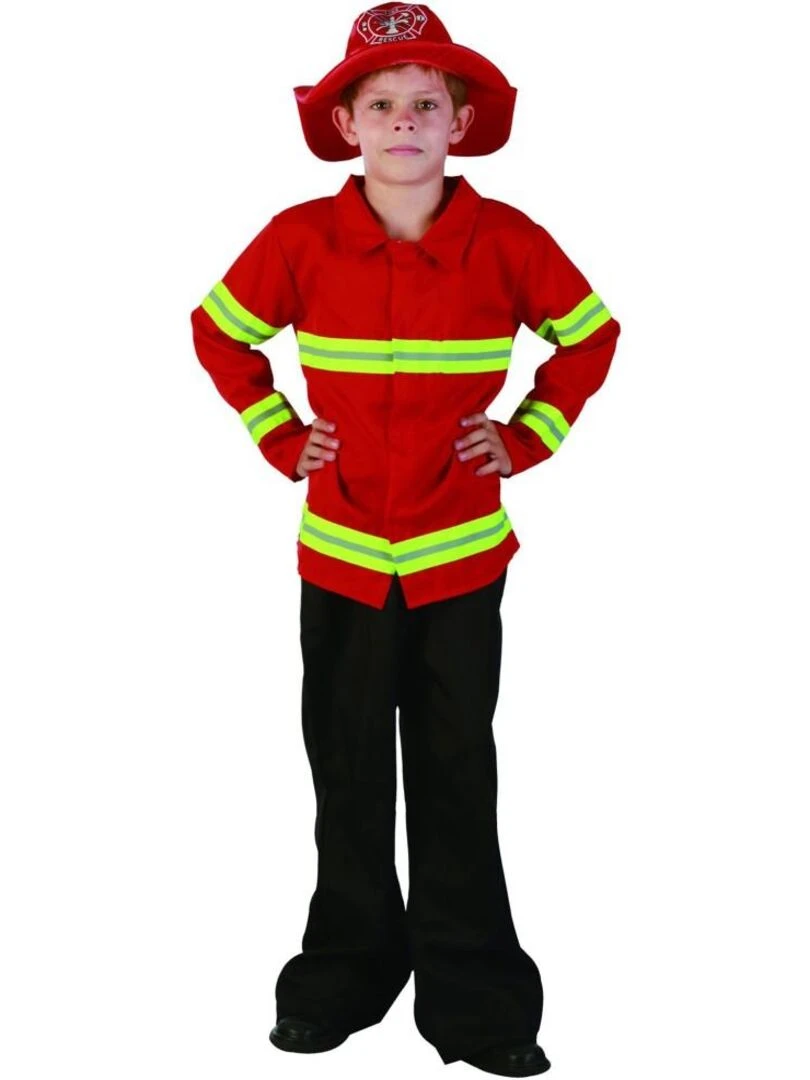 Déguisement Pompier rouge enfant Rouge