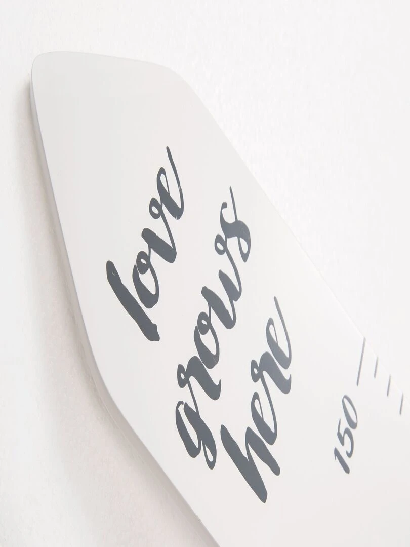 ROBA Toise "Rock Star Baby" – Échelle jusqu'à 150 cm pour enfant – Blanc/gris Blanc