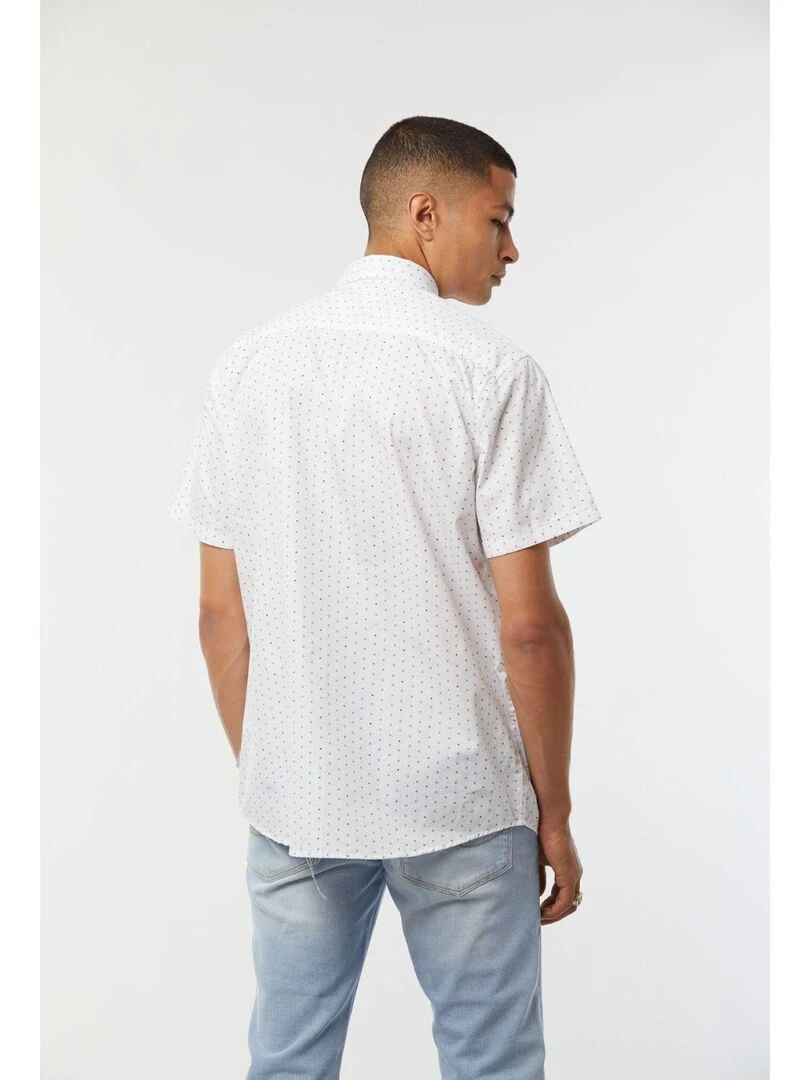 Lee Cooper   Chemise manches courtes coton comfort DANET   Blanc