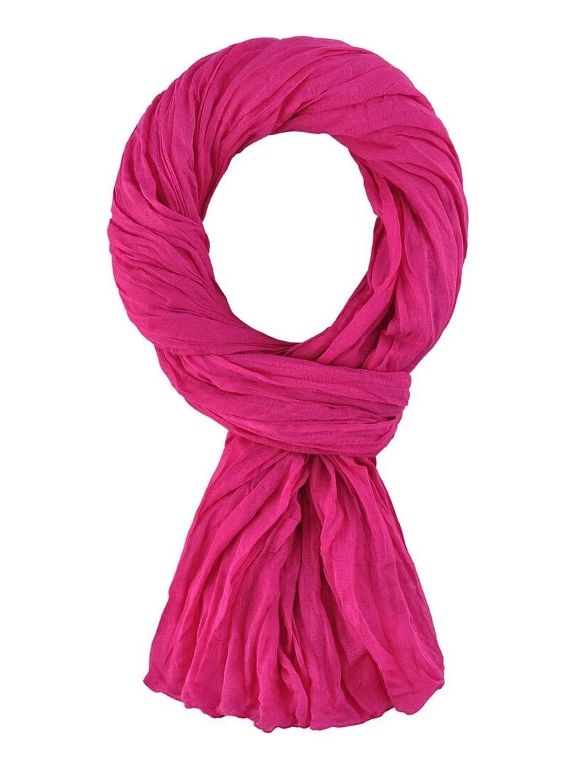 Chèche coton Uni Rose fushia