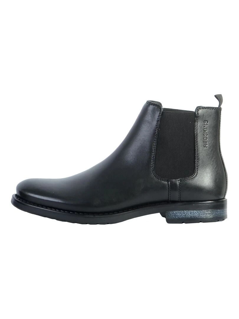 Bottines Cuir Redskins Nathan Noir