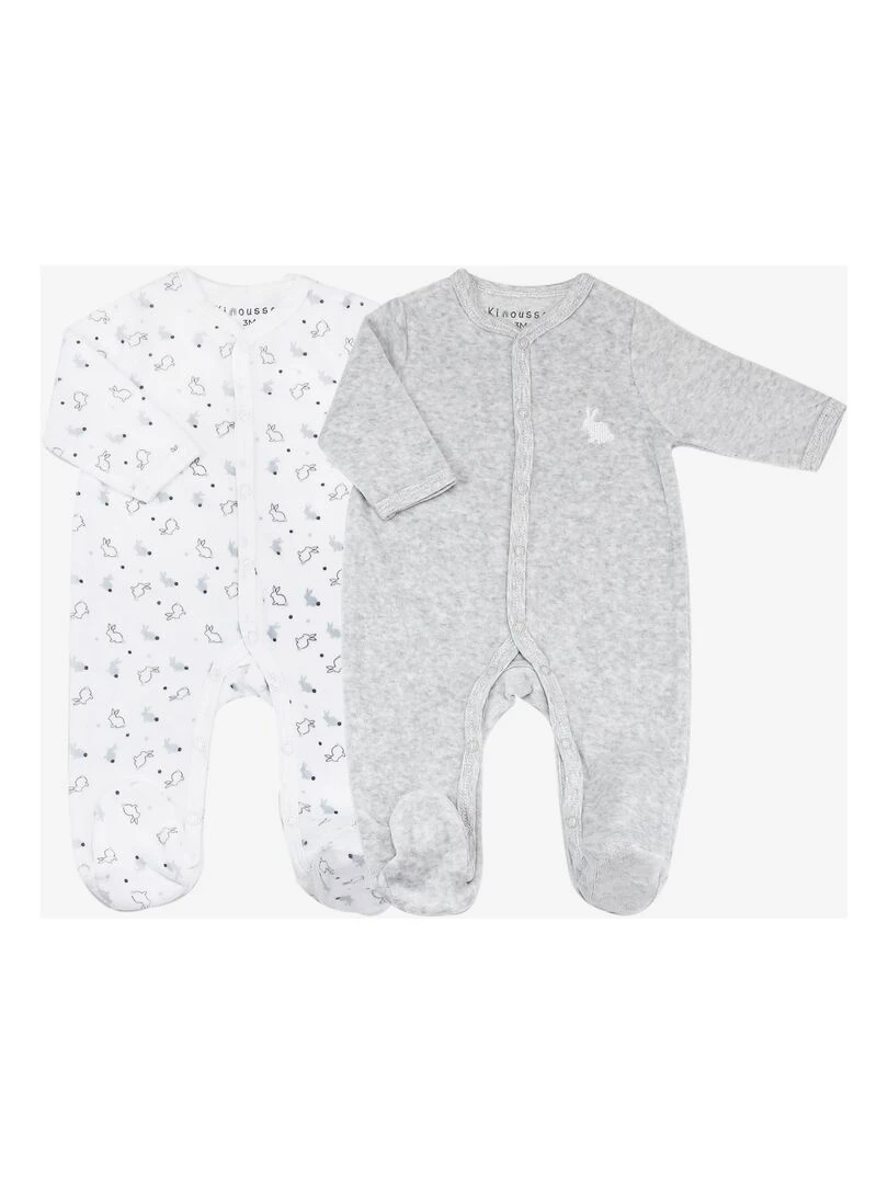 Lot de 2 pyjamas Gris