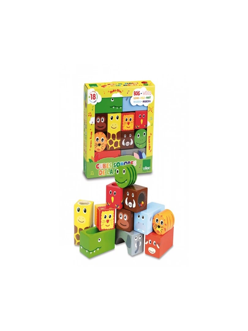 Cubes Sonores Animaux De La Savane N/A