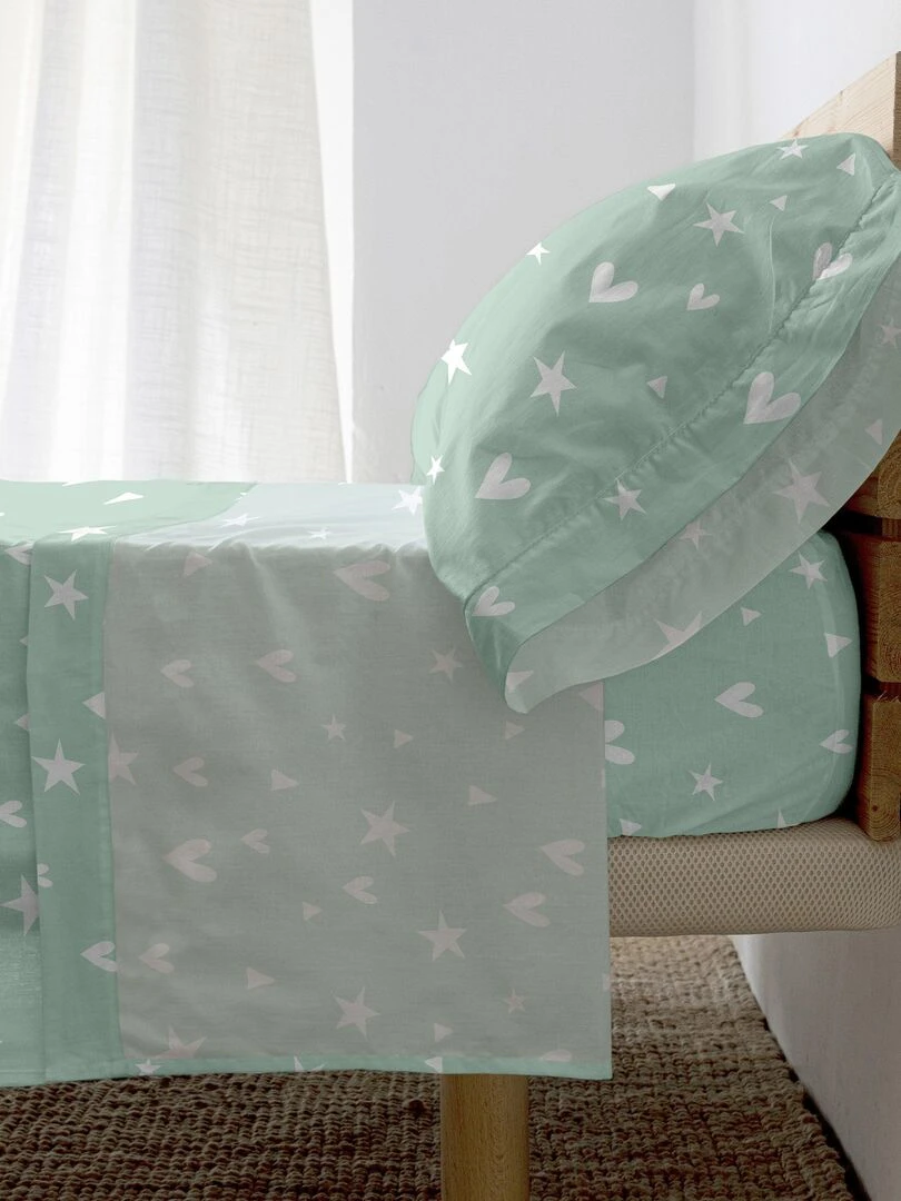 Parure de lit 2 pièces Fairy dust "Happyfriday"   Blanc