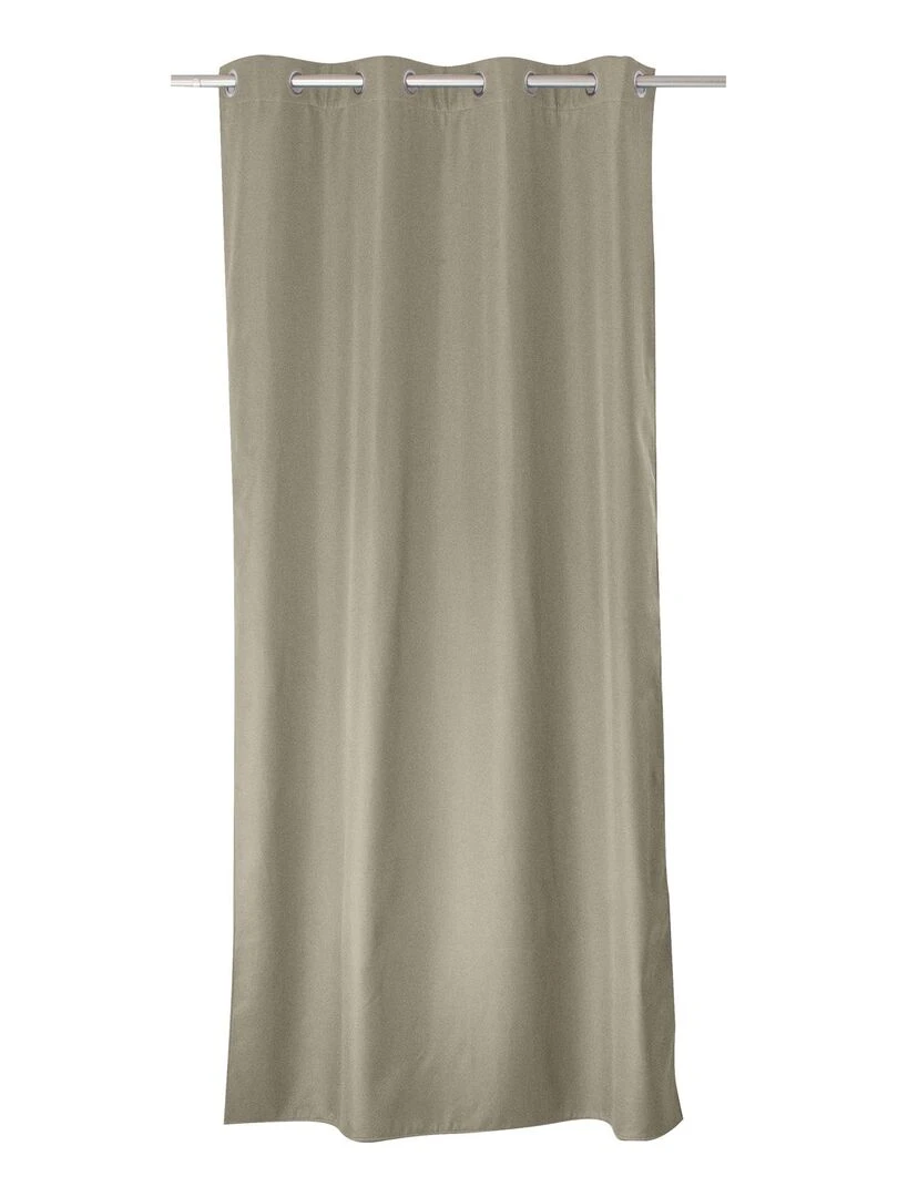 Rideau thermique en microfibre doublée Beige