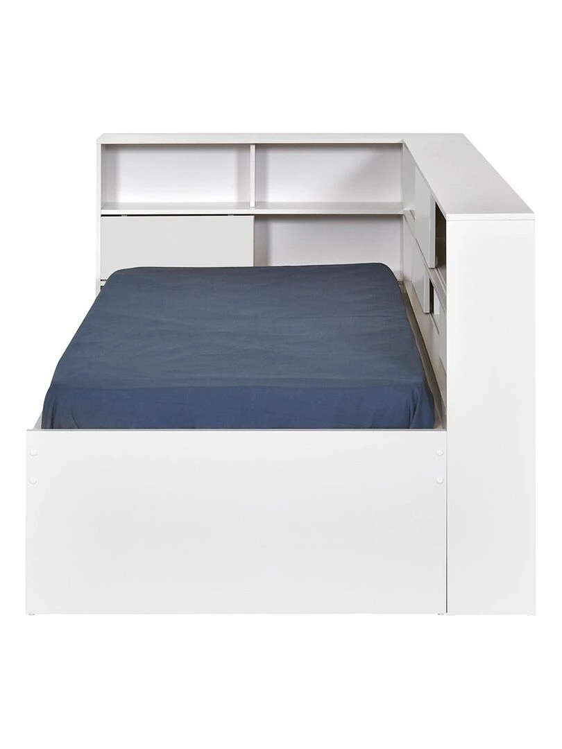 Pack lit cosy gigogne avec 2 matelas Play   AKITEN RETAIL   Blanc Blanc