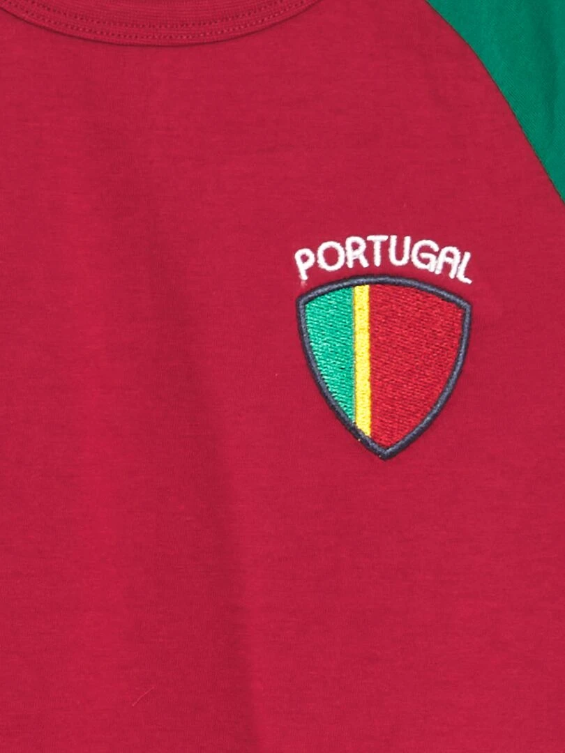 T shirt sport 'Equipe du Portugal'   Rouge
