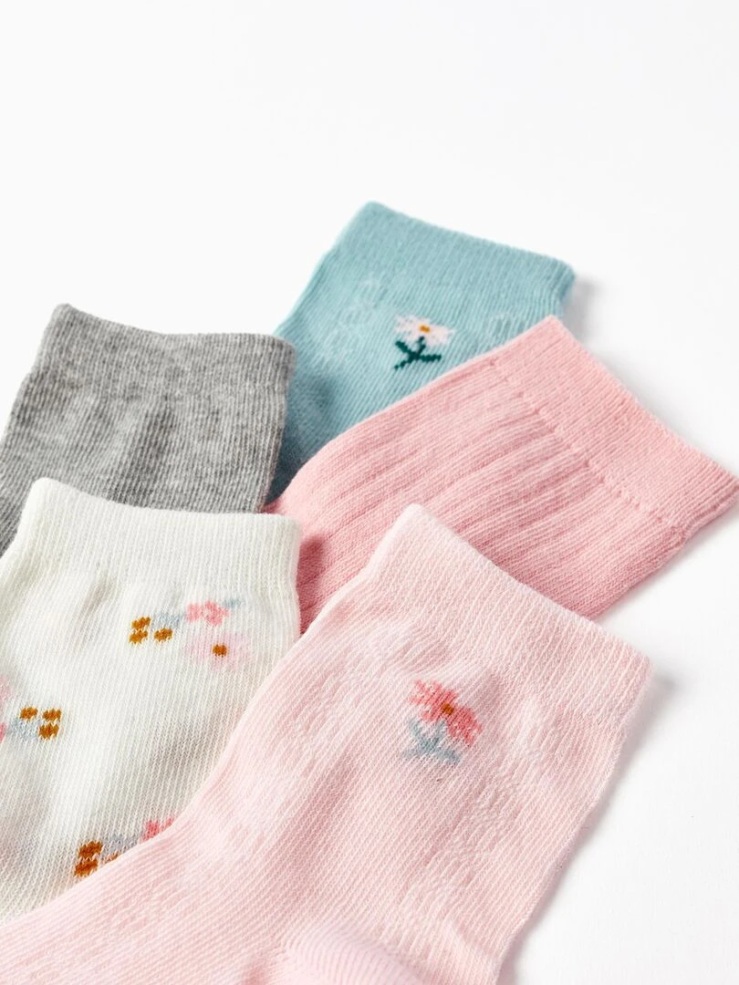 Pack 5 Paires de Chaussettes pour Fille ROYALS OFF DUTY Multicolore