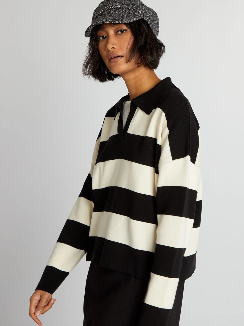 Pull en tricot   Noir