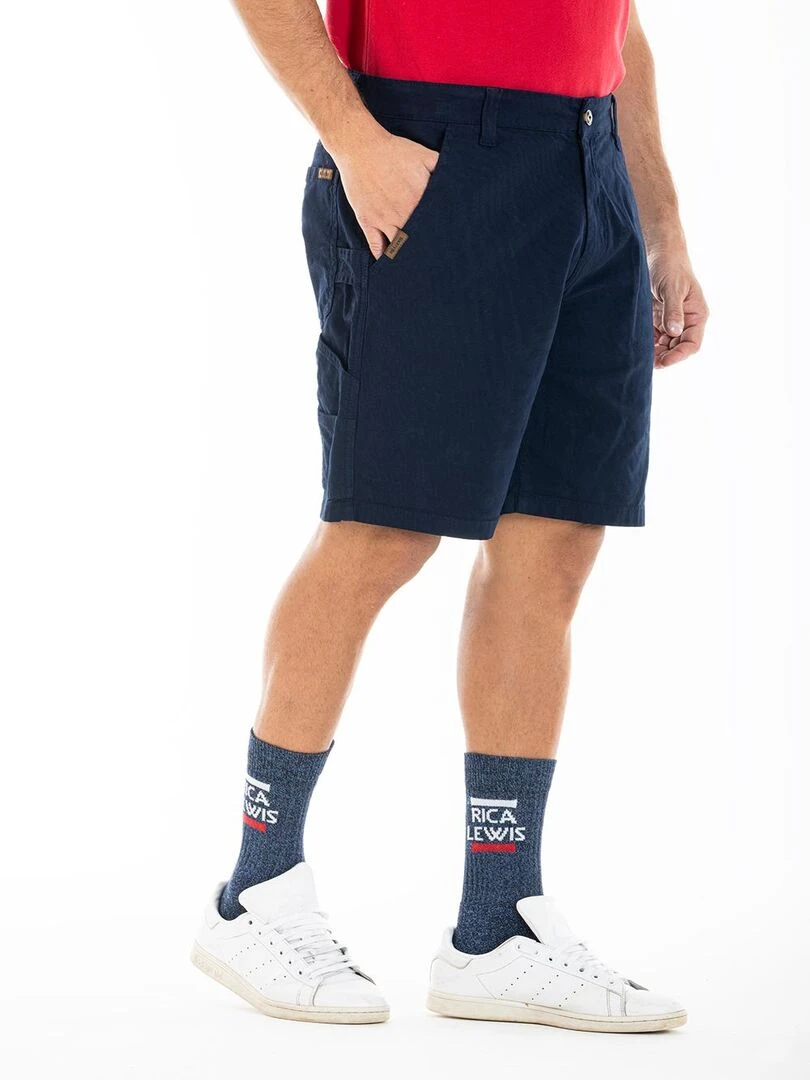 Bermuda stretch coupe charpentier CARTER 'Rica Lewis' Bleu