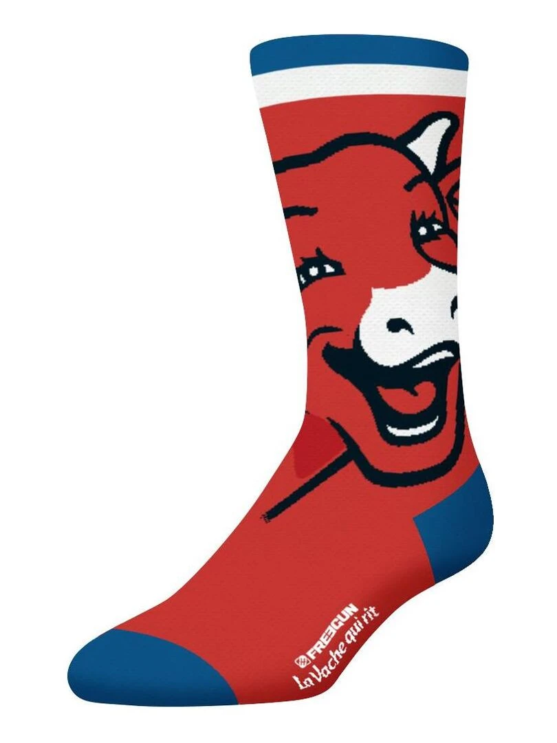 Lot de 4 paires de chaussettes homme La Vache Qui Rit Freegun   Bleu